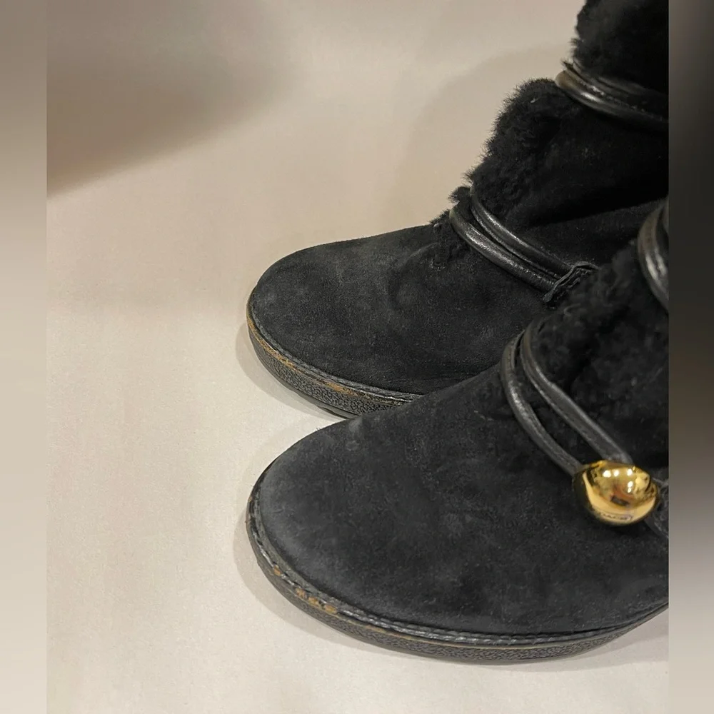Coach Lenora black suede ankle boots - Picture 8 of 11